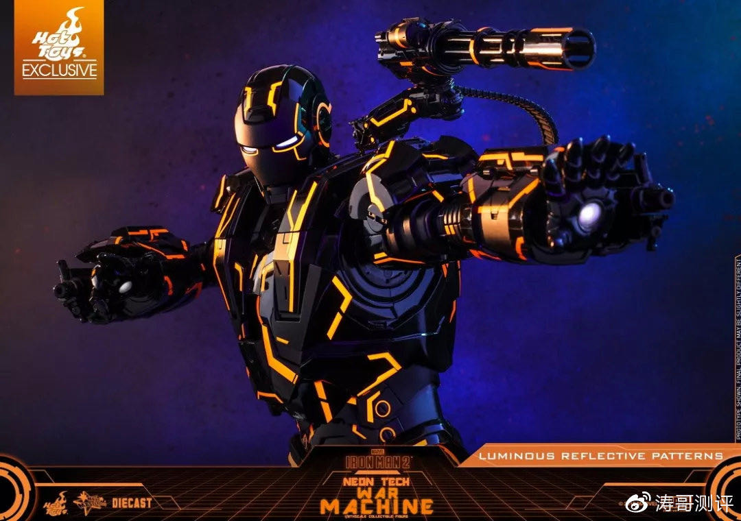 零元拍：Hottoys 1/6 MMS553D35 钢铁侠2 光速橙 战争机器 会场版限定版