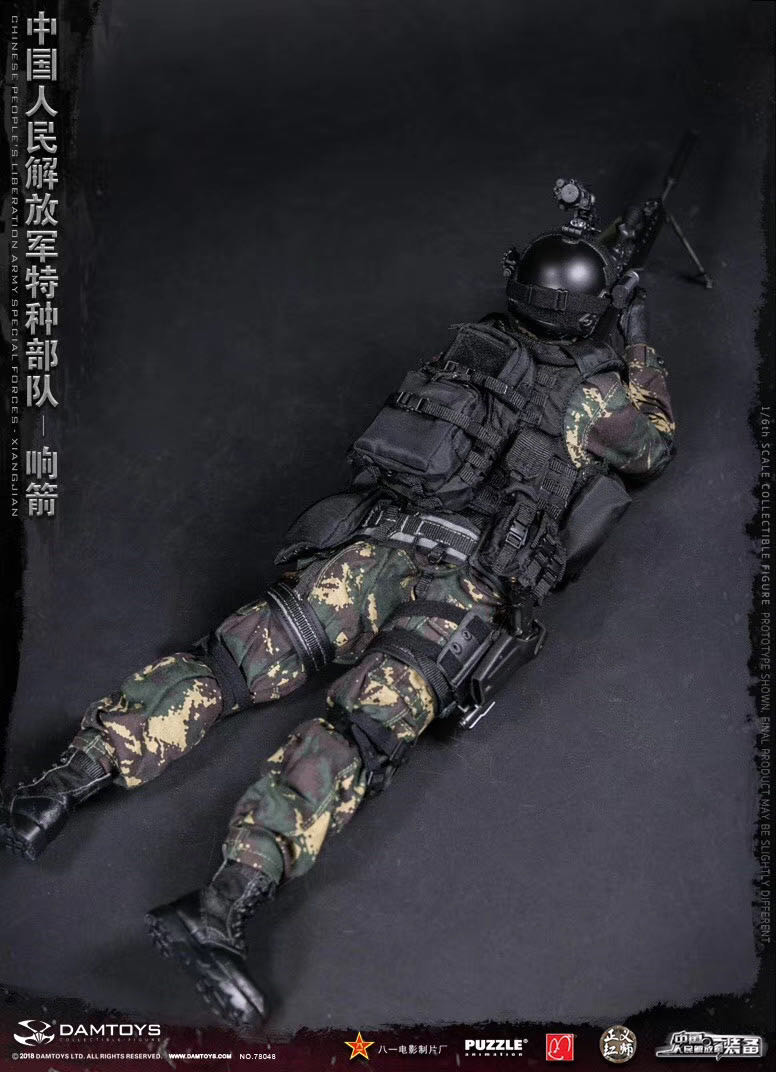 零元拍：DAM 78048 1/6 中国人民解放军特种部队 “响箭” 可动人偶