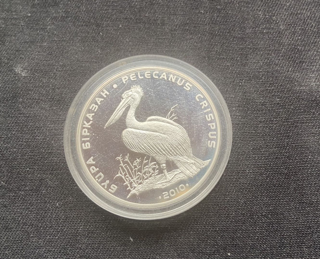 【币观天下】第140期钱币拍卖 哈萨克斯坦 2010年 500坚戈 红皮书——鹈鹕（无盒证）