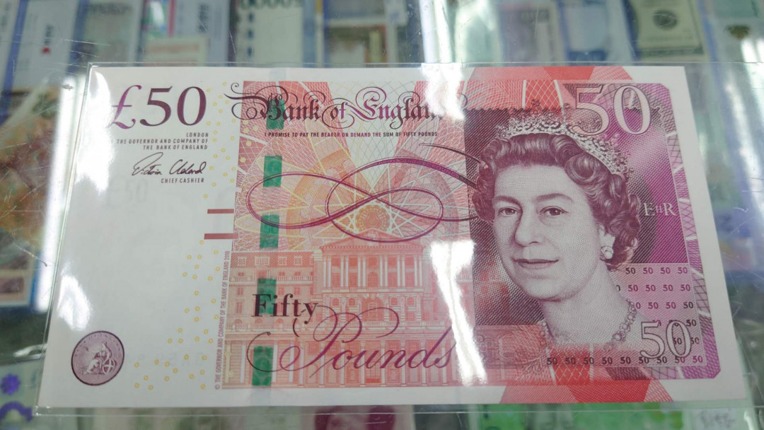 陆续更新【囧羊收藏】精选微拍第18期~2021年第九期 世界纸币精选 【一口价已售出勿拍】英国F序列50镑 豹子号777 全新绝品 二签