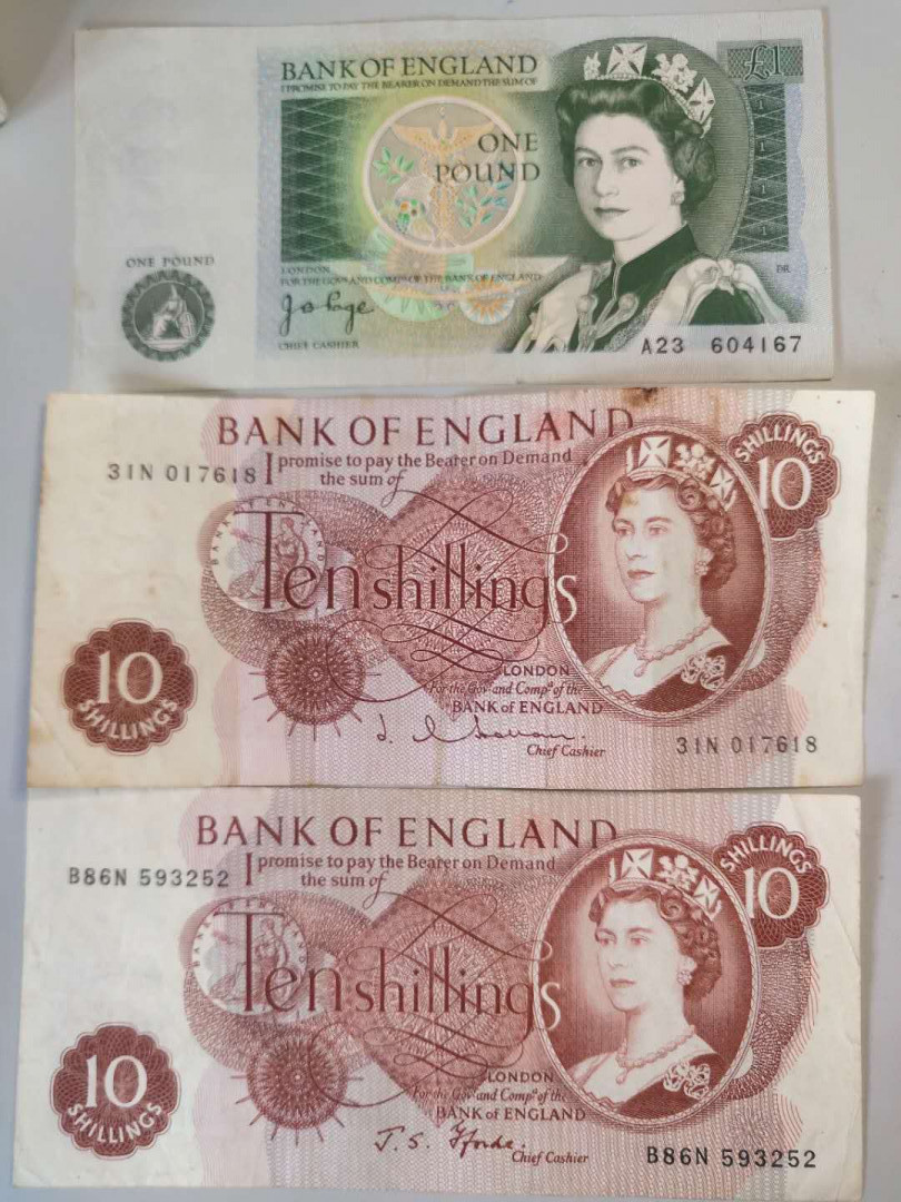 N&C第十一期: 欢乐捡漏场 英镑四张 原票八到九品如图