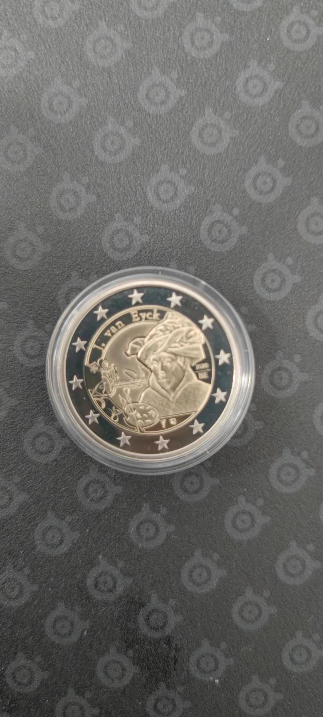 【随心拍&Getcoins】钱币直播第一期 比利时2020年画家杨.凡.艾克2欧双色精制纪念币