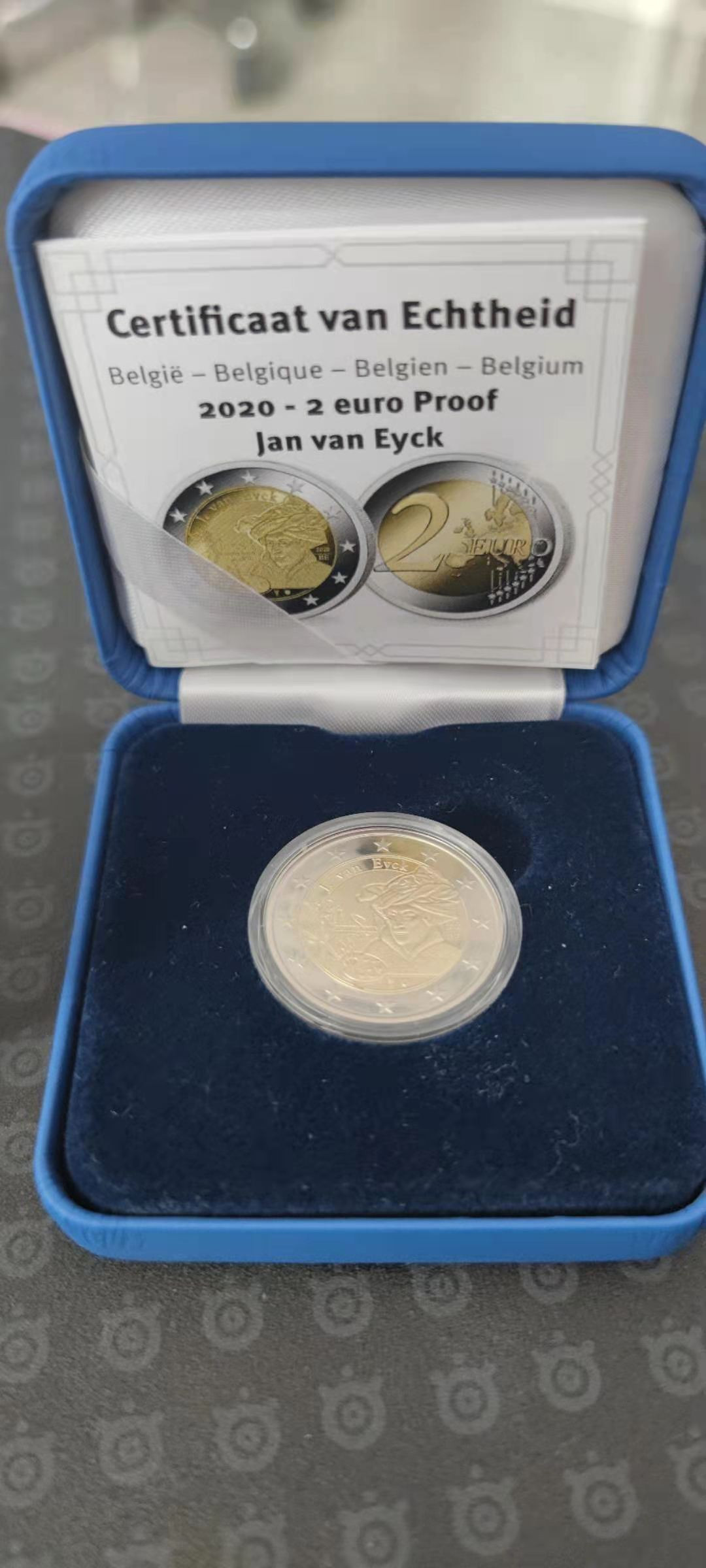 【随心拍&Getcoins】钱币直播第一期 比利时2020年画家杨.凡.艾克2欧双色精制纪念币