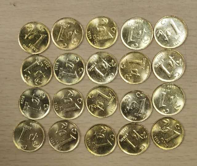 北京马甸外国钱币专卖微拍第四十六期，外国非贵金属纪念币，流通币专场，陆续上新，欢迎关注 土耳其1里拉铜币20枚，品相如图