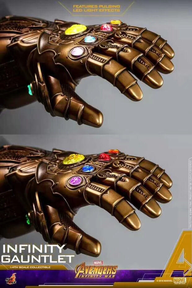 零元拍：HOTTOYS HT 1/4 ACS003 复仇者联盟3:无限战争 灭霸 无限手套