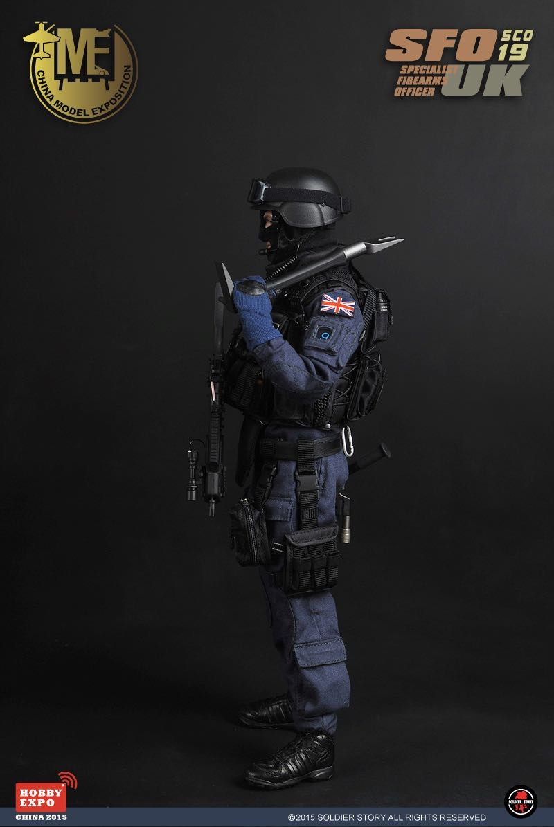 零元拍：SS090北京会场1/6 2015英国伦敦警务处 SCO19特警队 -SFO，全新未拆。