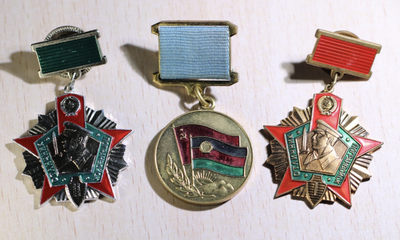 大猫徽章第152期 - 内务部边防军一级二级 苏阿友谊奖章