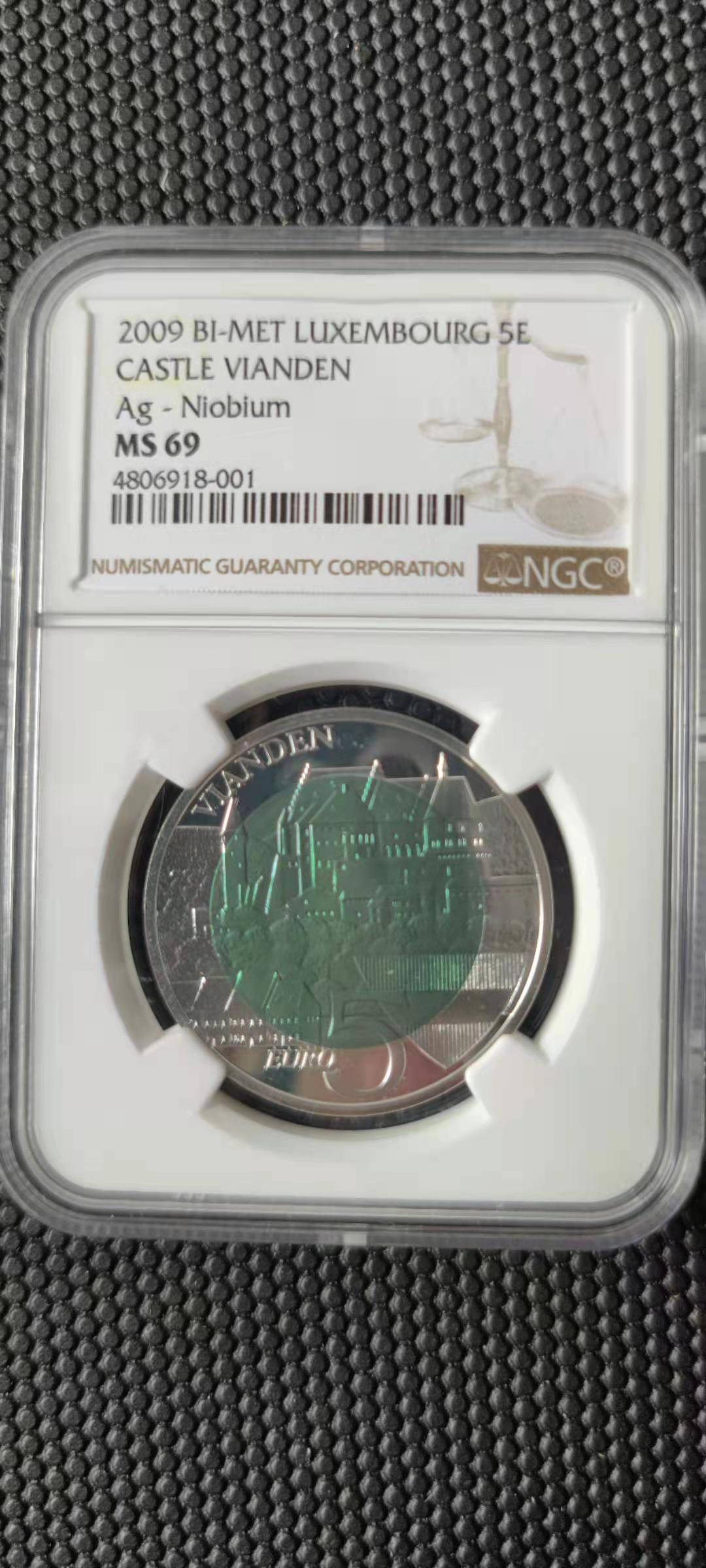 【随心拍&Getcoins】钱币直播第一期 卢森堡城堡双色银铌币系列(1)2009年维安登城堡  NGC69