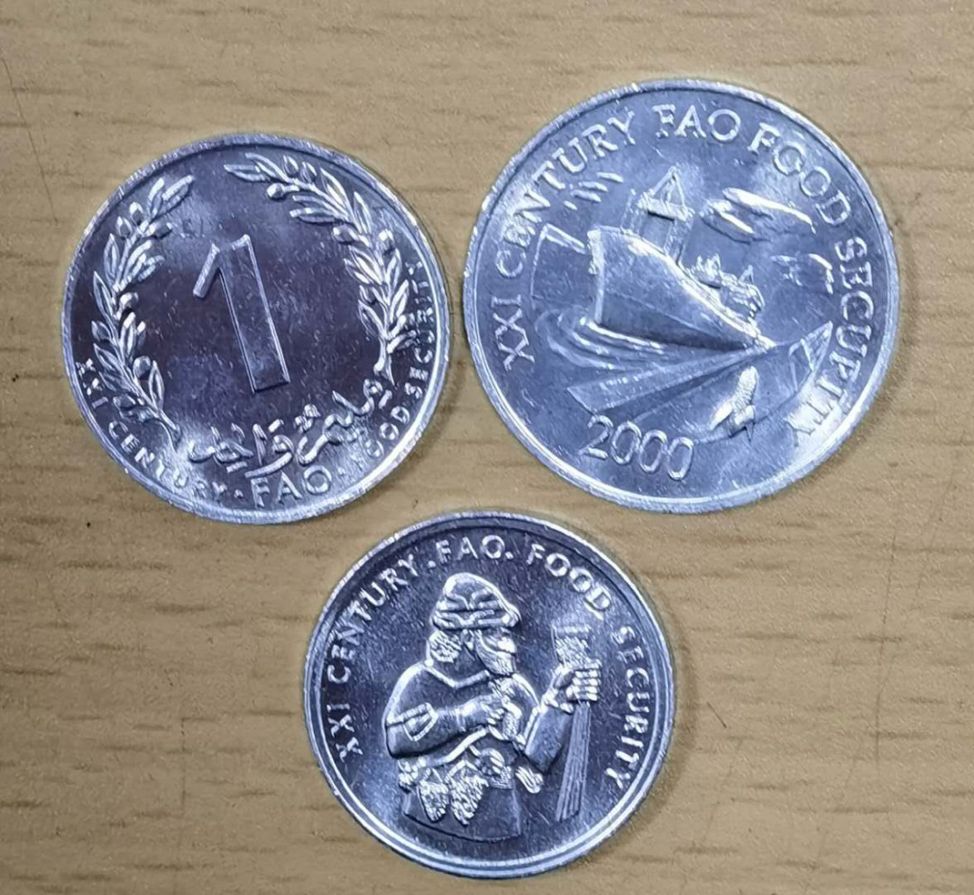 北京马甸外国钱币专卖微拍第四十六期，外国非贵金属纪念币，流通币专场，陆续上新，欢迎关注 突尼斯，土耳其，巴拿马FA0纪念币三枚，品相如图