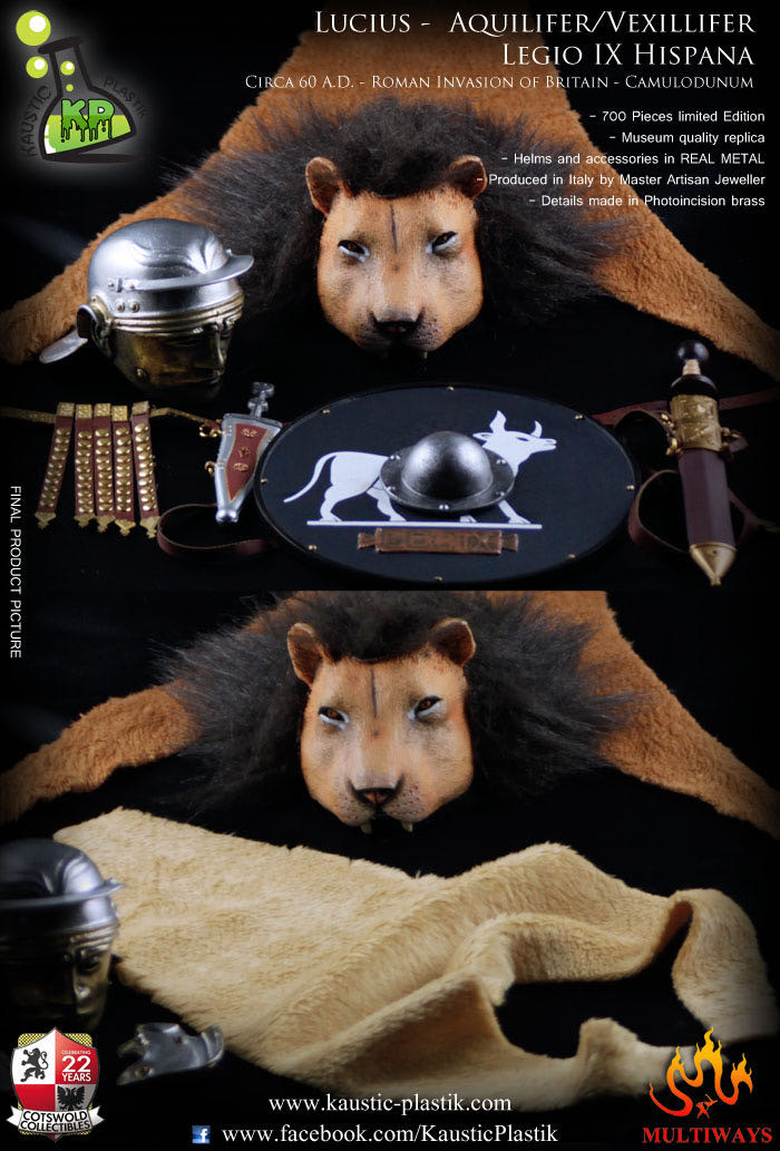 零元拍： Kaustic Plastik 1/6 古罗马系列 Lucius Duccius Rufinus - Aquilifer - Legio IX Hispana 