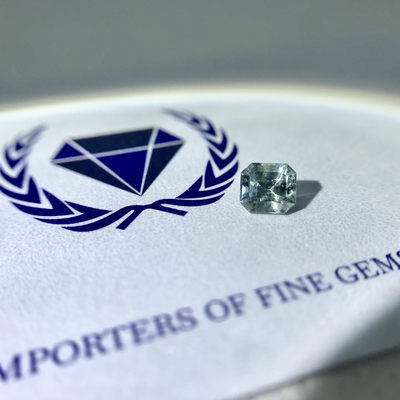 80年斯里兰卡宝石公司HH GEMS 【纯天然彩色宝石 多种珍贵宝石合集】 - Sapphire 浅蓝绿色蓝宝石 0.67ct 纯天然裸石