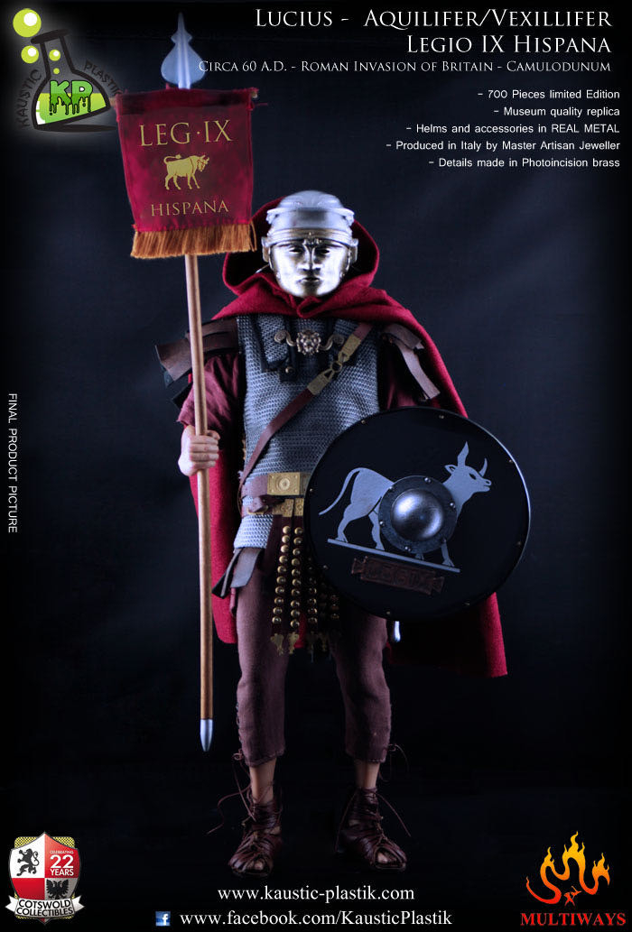 零元拍： Kaustic Plastik 1/6 古罗马系列 Lucius Duccius Rufinus - Aquilifer - Legio IX Hispana 