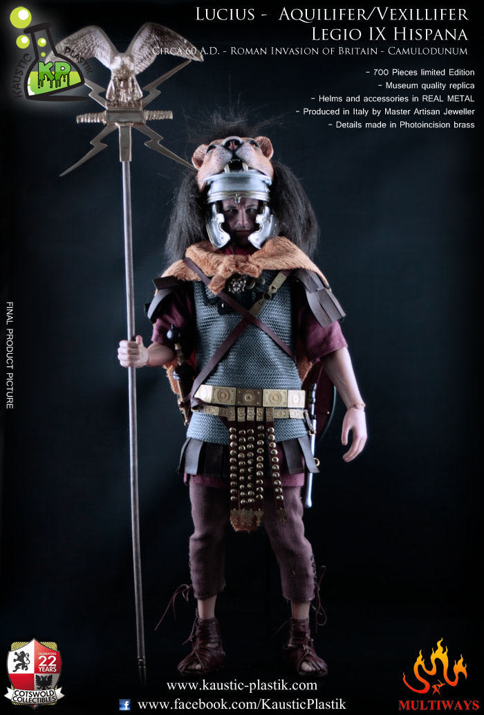 零元拍： Kaustic Plastik 1/6 古罗马系列 Lucius Duccius Rufinus - Aquilifer - Legio IX Hispana 