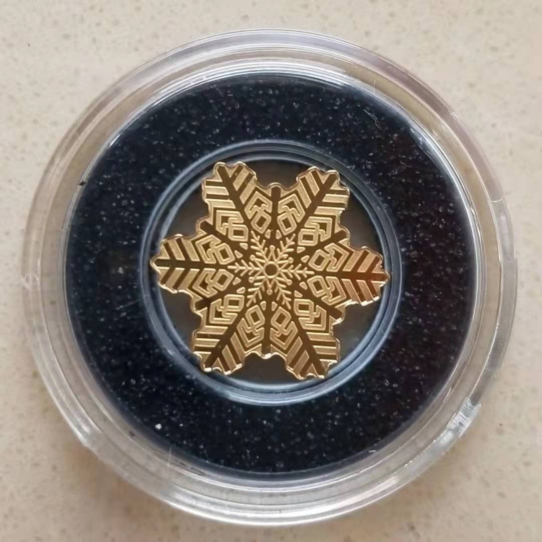【随心拍&Getcoins】钱币拍卖第八十四期～ 库克圣诞雪花异形仿真小金币