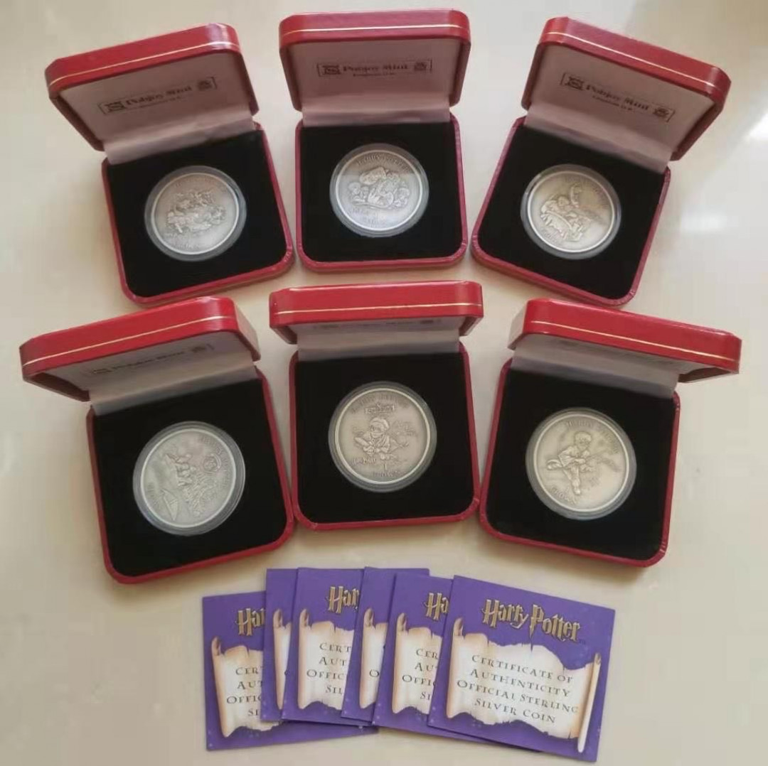 【随心拍&Getcoins】钱币拍卖第八十四期～ 马恩岛2007年哈利波特纪念银币全套6枚 
