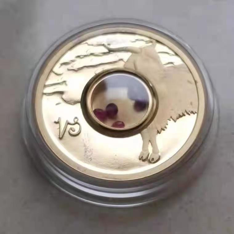 【随心拍&Getcoins】钱币拍卖第八十四期～ 获奖币同系列库克2003年宝石盒子十二星座白羊座镀金银币