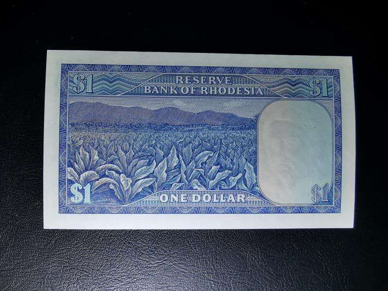 N&C 第八期: 外国纸币专场 1976年罗德西亚1元 全新