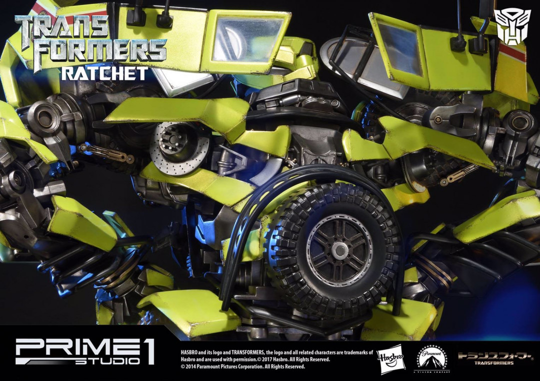 零元拍：Prime 1 Studio：26寸 2007《变形金刚1》- 救护车/RATCHET （MMTFM-13）全新未拆。