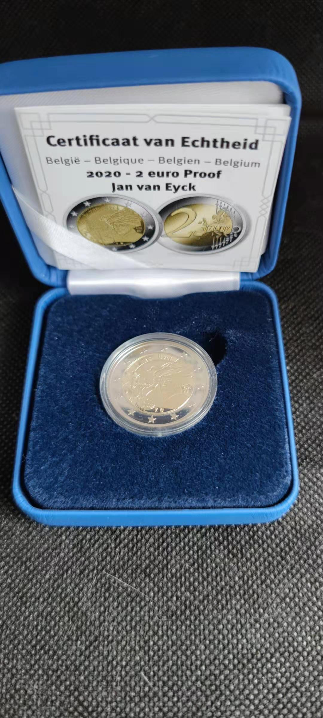 【随心拍&Getcoins】钱币拍卖第八十四期～ 比利时2020年画家杨.凡.艾克2欧双色精制纪念币