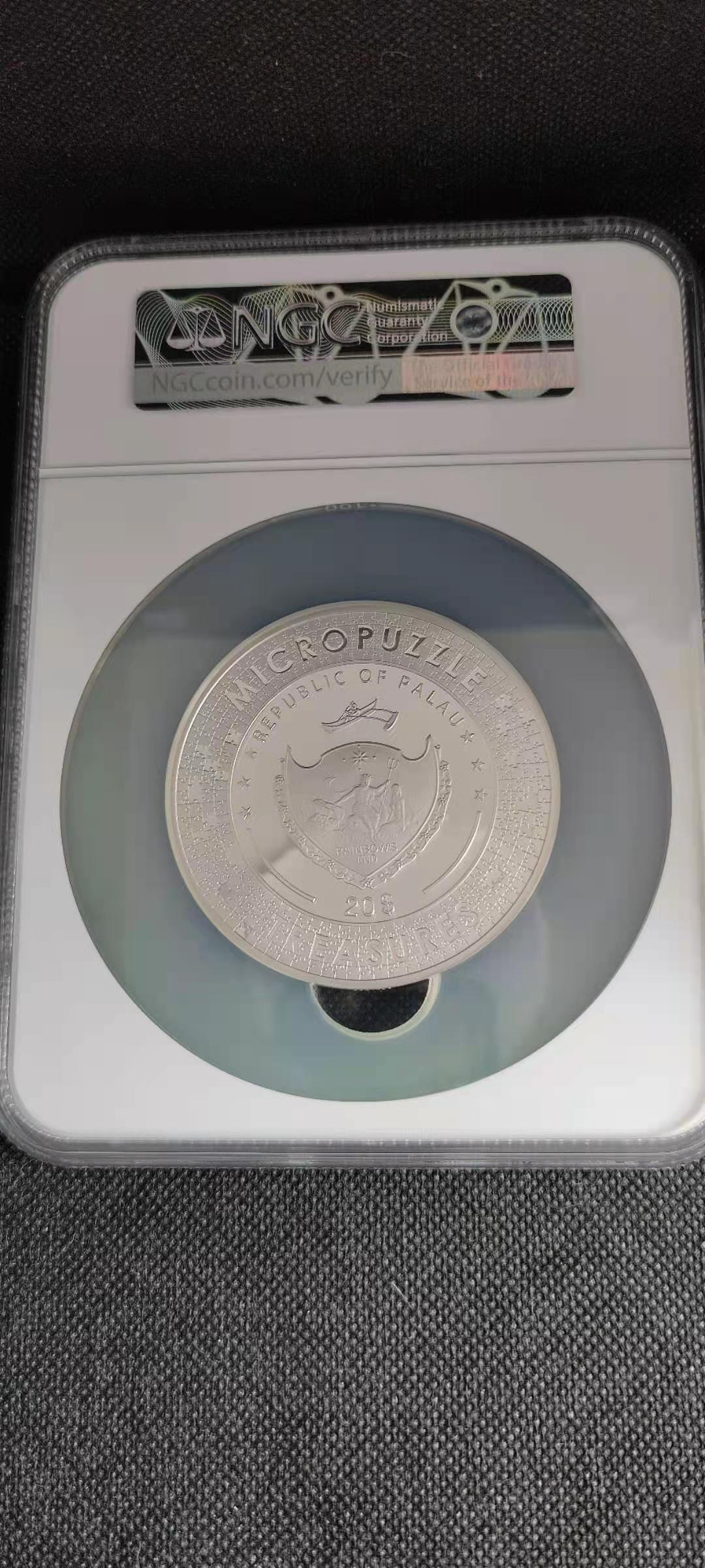 【随心拍&Getcoins】钱币拍卖第八十四期～ 【帕劳】两姐妹 拼图银币