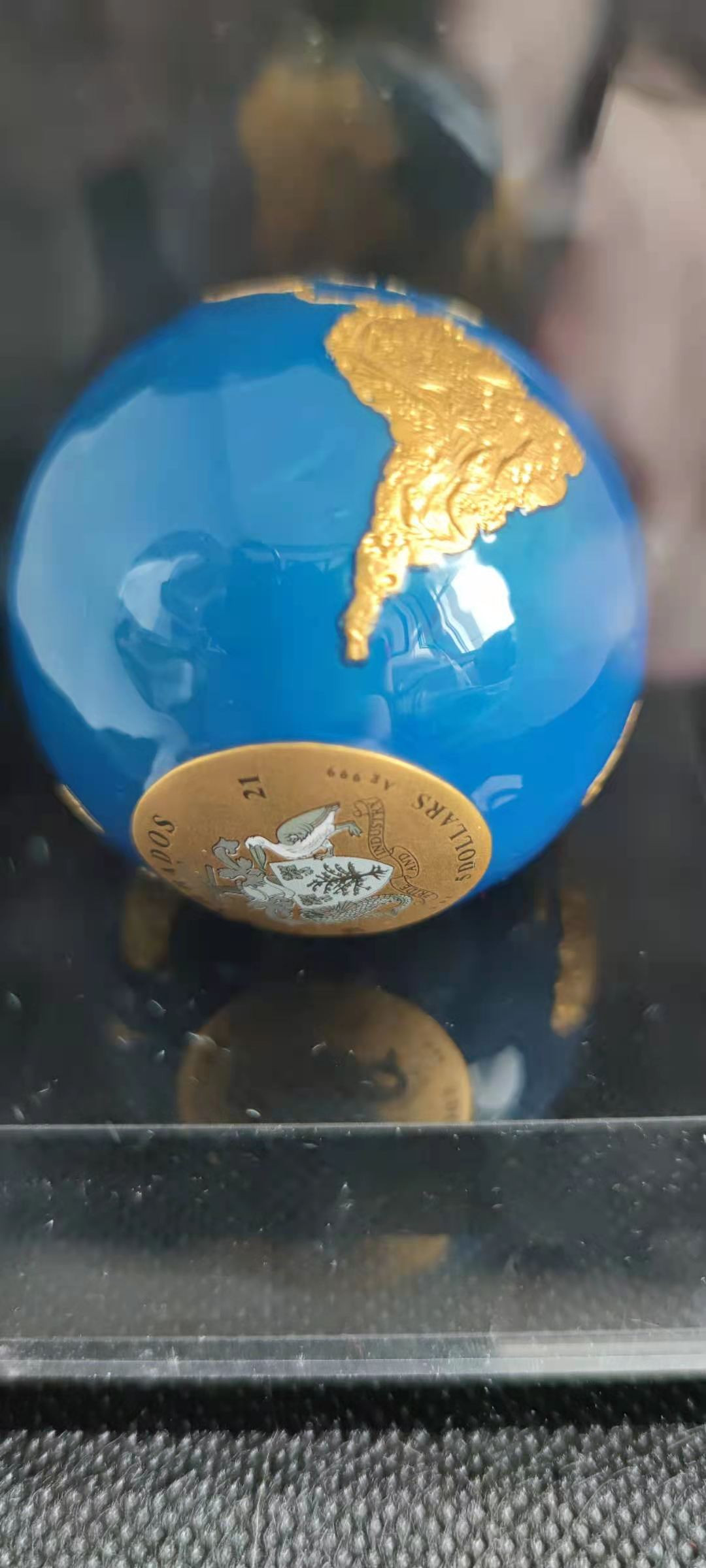 【随心拍&Getcoins】钱币拍卖第八十四期～ 地球镀金 3盎司 纪念币