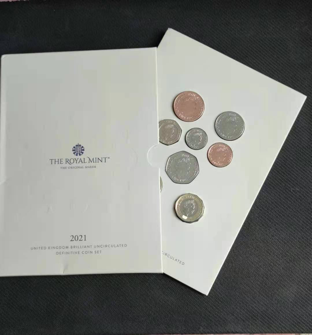 【随心拍&Getcoins】钱币拍卖第八十四期～ 2021年英国普制卡册8枚套装
