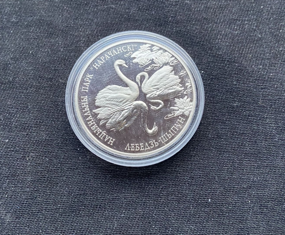 【币观天下】第141期钱币拍卖  2003白俄罗斯珍稀动物系列天鹅镍币【获奖币同款】