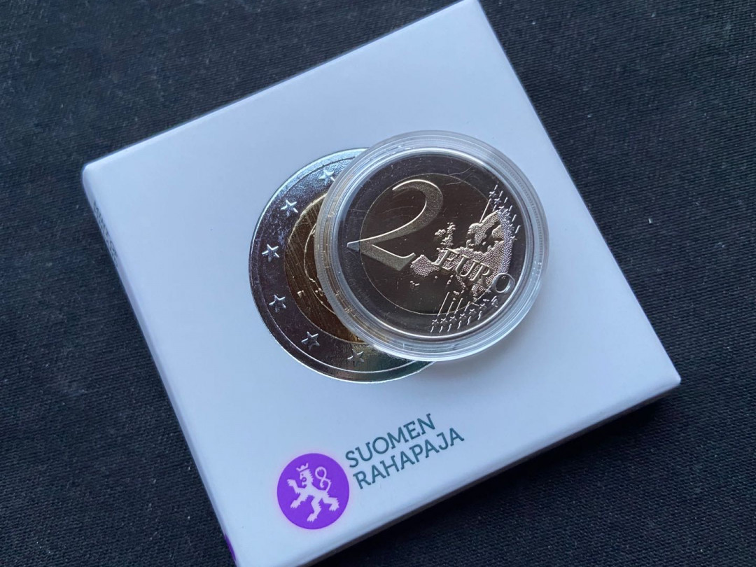 【币观天下】第141期钱币拍卖  【芬兰】乌鸦精制2欧元币