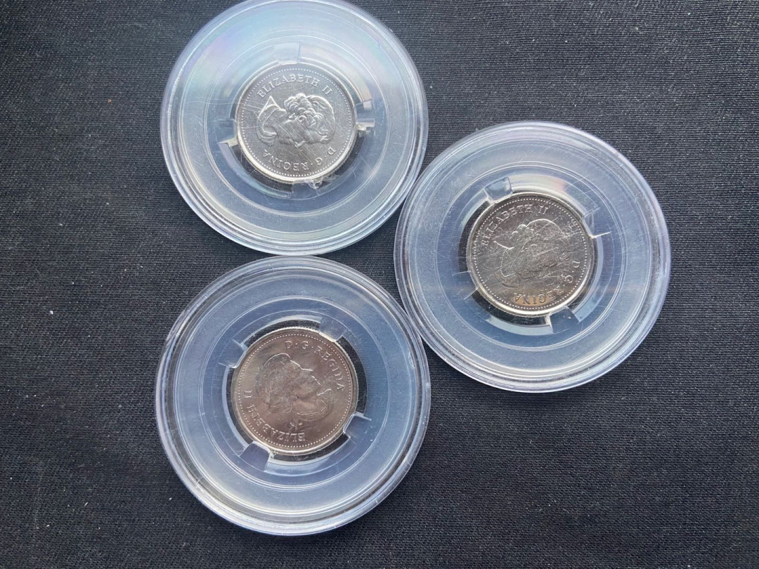 【币观天下】第141期钱币拍卖  【加拿大】彩色镍币3枚