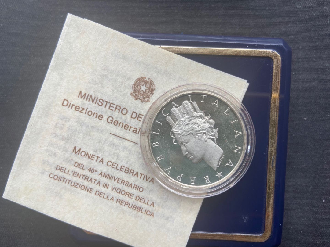 【币观天下】第141期钱币拍卖  1988年意大利500里拉银币～