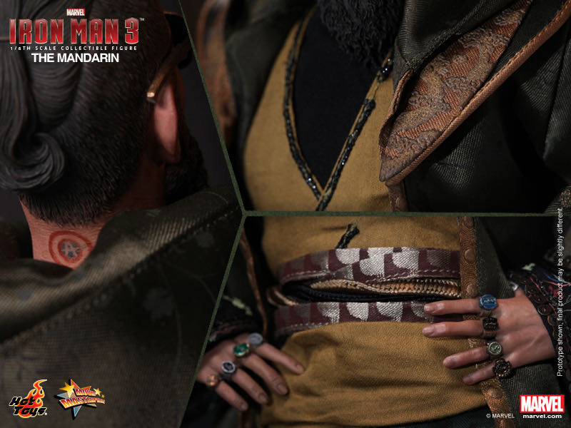 零元拍：Hottoys: MMS211- 1/6 《钢铁侠3》 满大人/Mandarin含椅子不包含圆形地台