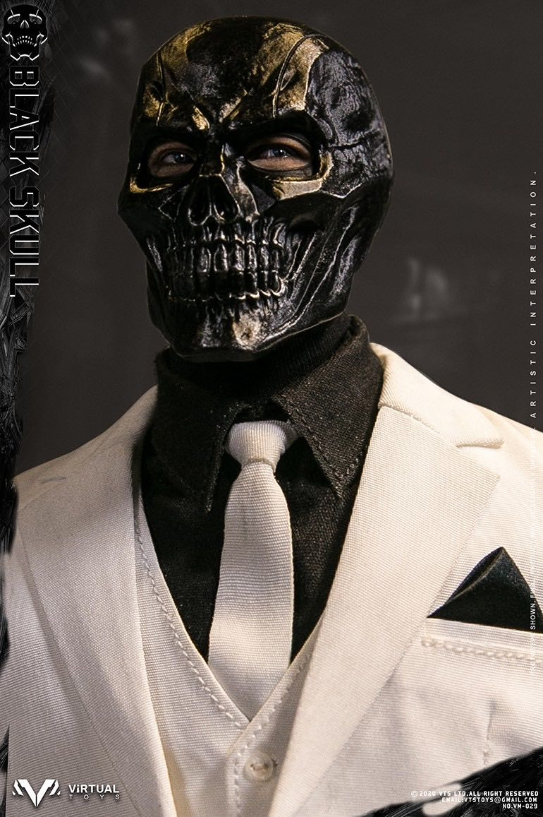 零元拍：VTS TOYS：1/6 黑骷髅 Black Skull 可动收藏人偶 VM029全新未拆。