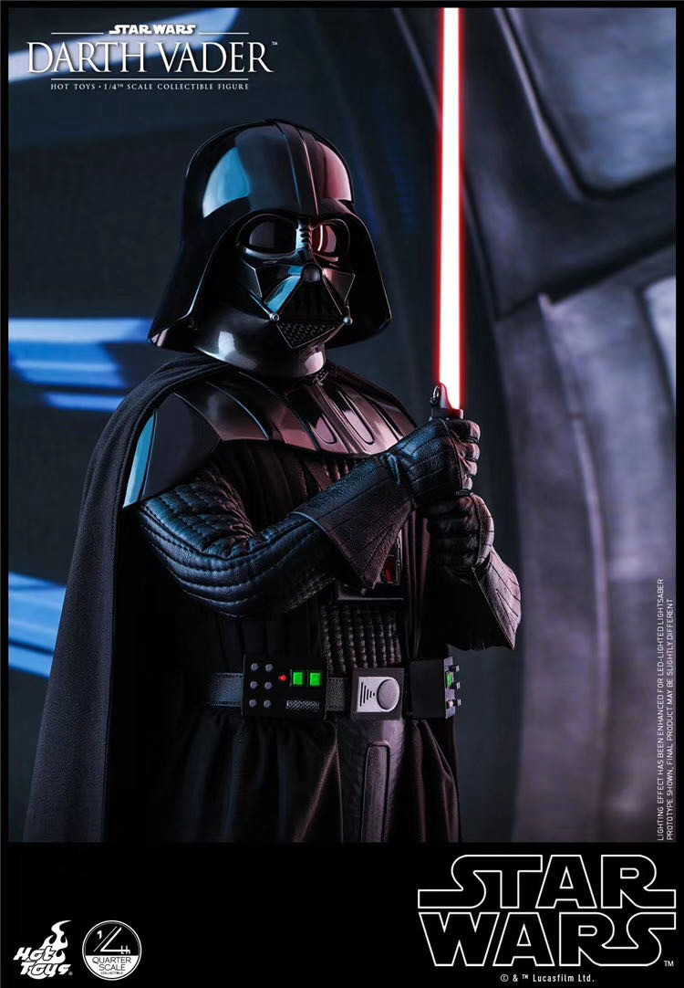 零元拍：-HT 黑武士 HotToys 1:4 QS013 星球大战6 达斯·维达Darth Vader