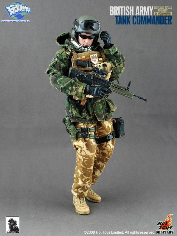 零元拍：HOTTOYS 1/6 绝版英国蓝军皇家骑兵团在阿富汗-坦克指挥官威廉王子