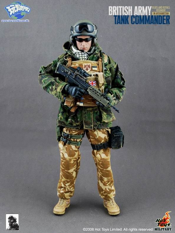 零元拍：HOTTOYS 1/6 绝版英国蓝军皇家骑兵团在阿富汗-坦克指挥官威廉王子