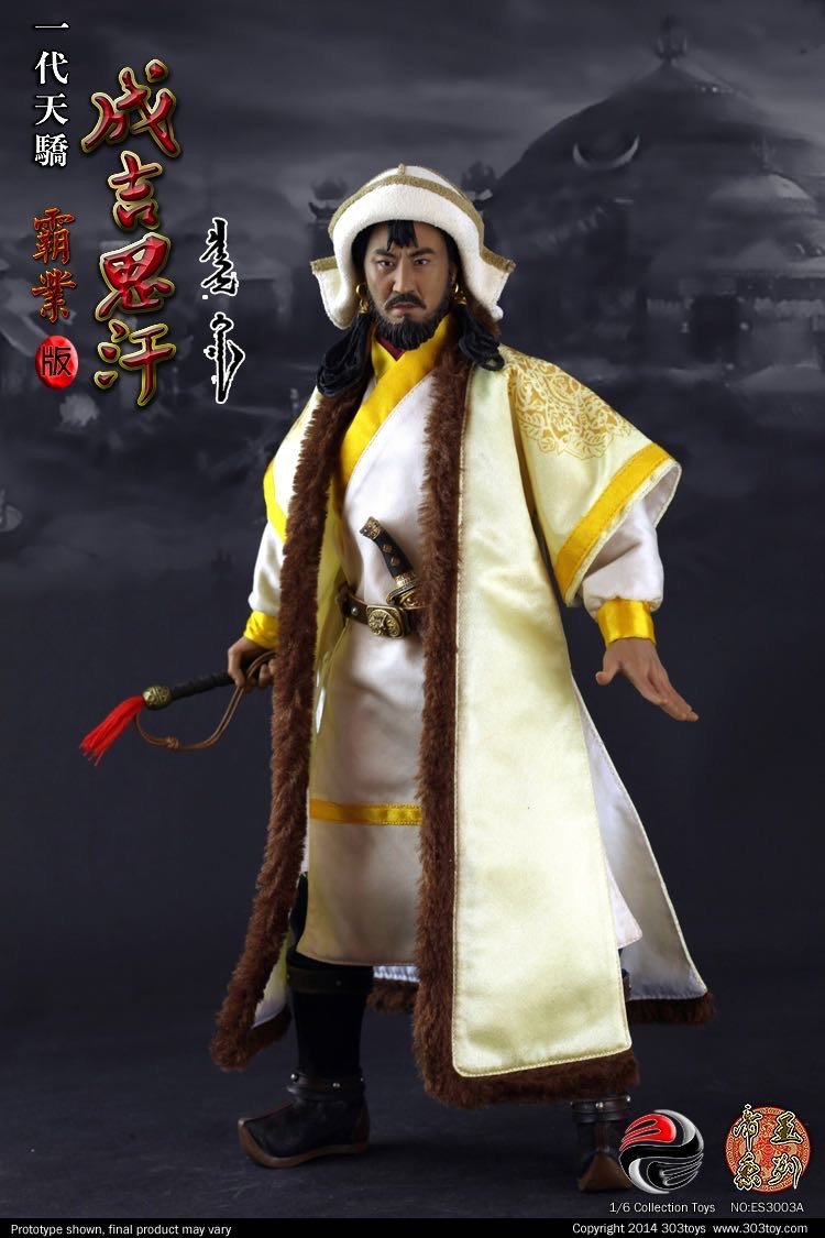 零元拍：303TOYS 1/6 一代天骄 成吉思汗（霸业版）+战马豪华套装，全新未拆。