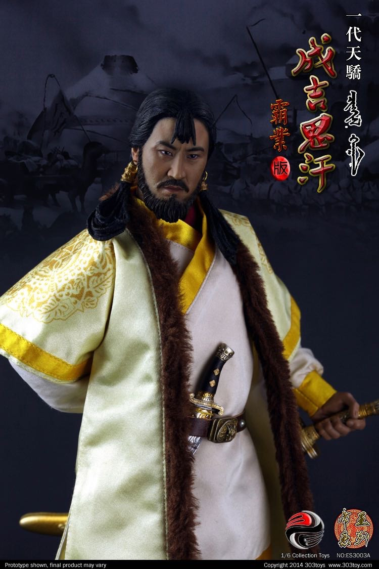 零元拍：303TOYS 1/6 一代天骄 成吉思汗（霸业版）+战马豪华套装，全新未拆。