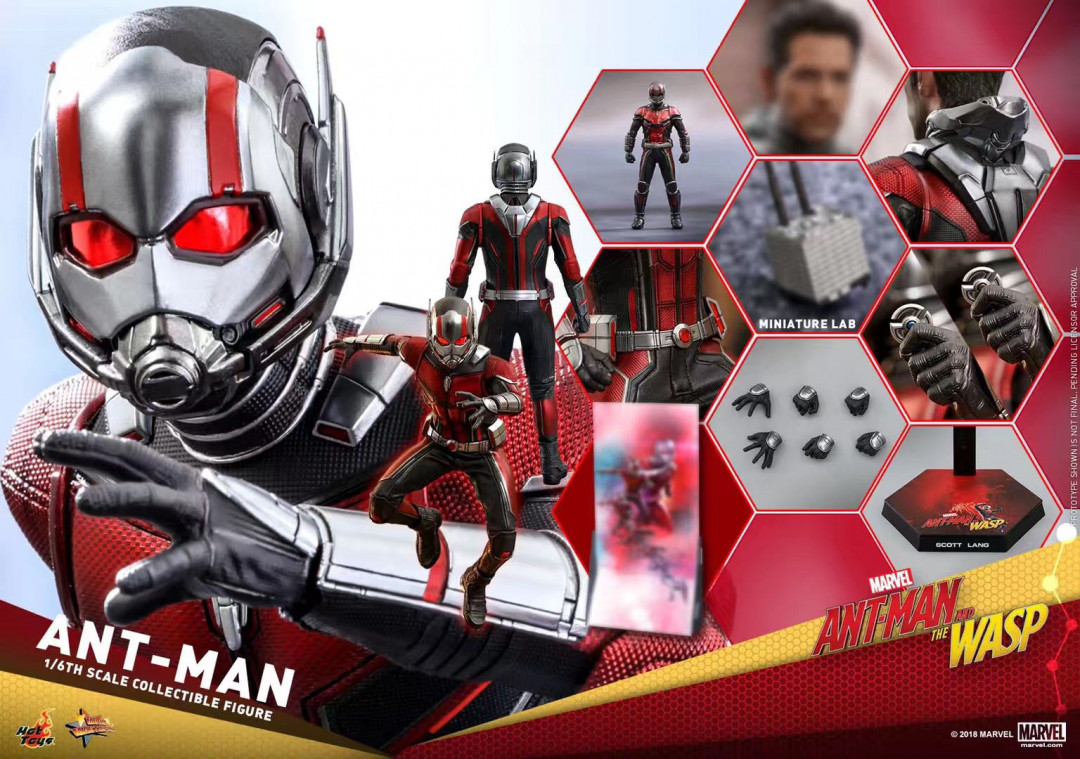 零元拍：Hot Toys MMS497 Ant-Man and the Wasp – 1/6《黄蜂女现身》蚁人 