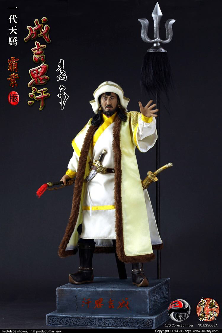 零元拍：303TOYS 1/6 一代天骄 成吉思汗（霸业版）+战马豪华套装，全新未拆。