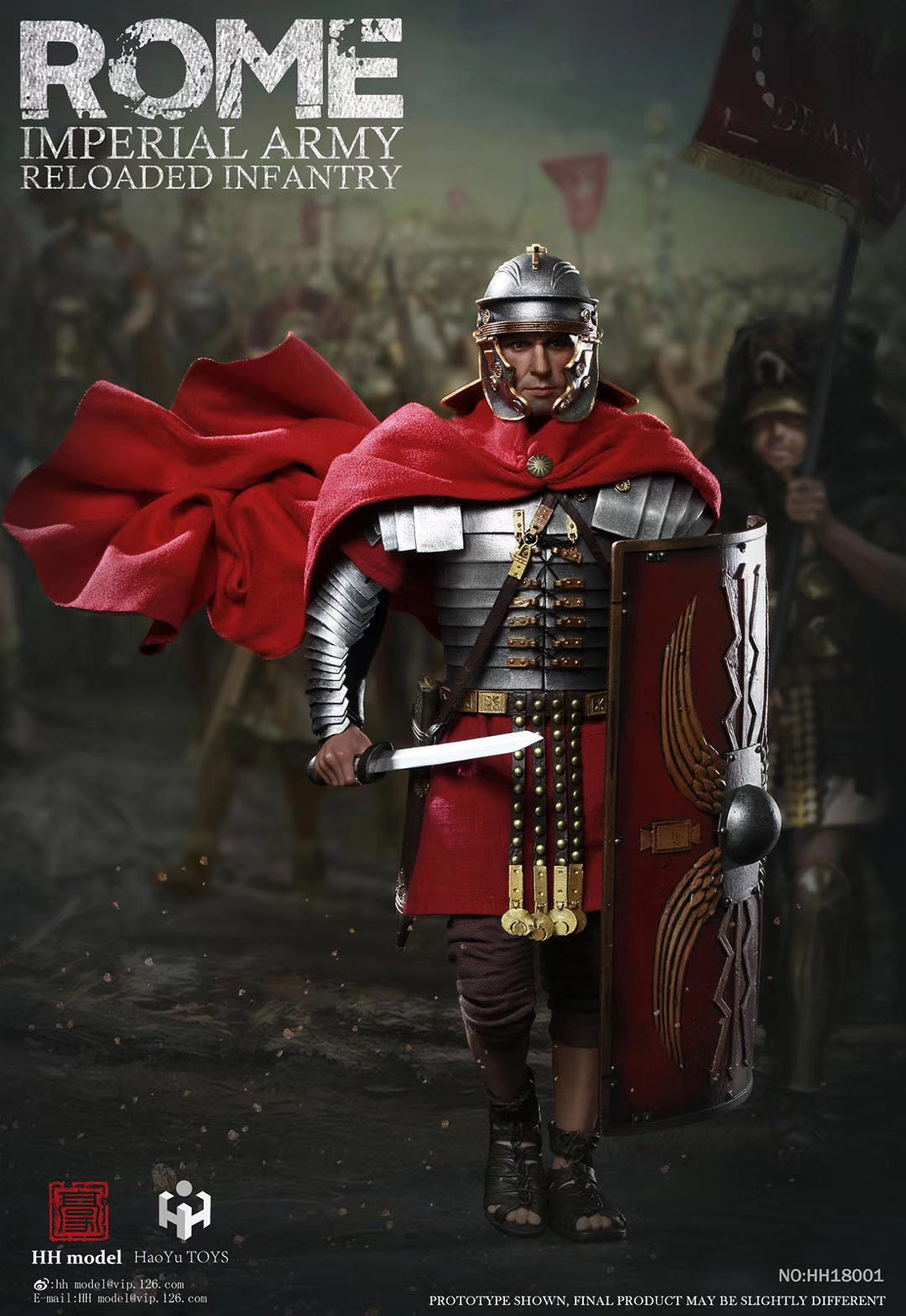 零元拍：HH model & HaoYu TOYS 1/6 帝国军团 重装步兵 金属材质 HH18001