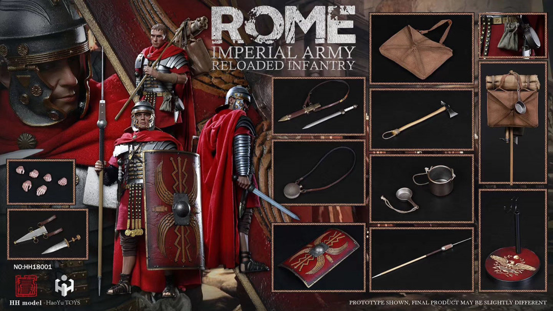 零元拍：HH model & HaoYu TOYS 1/6 帝国军团 重装步兵 金属材质 HH18001