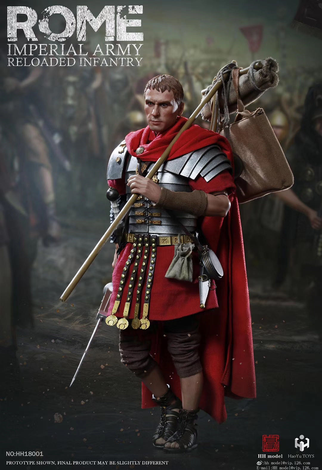 零元拍：HH model & HaoYu TOYS 1/6 帝国军团 重装步兵 金属材质 HH18001