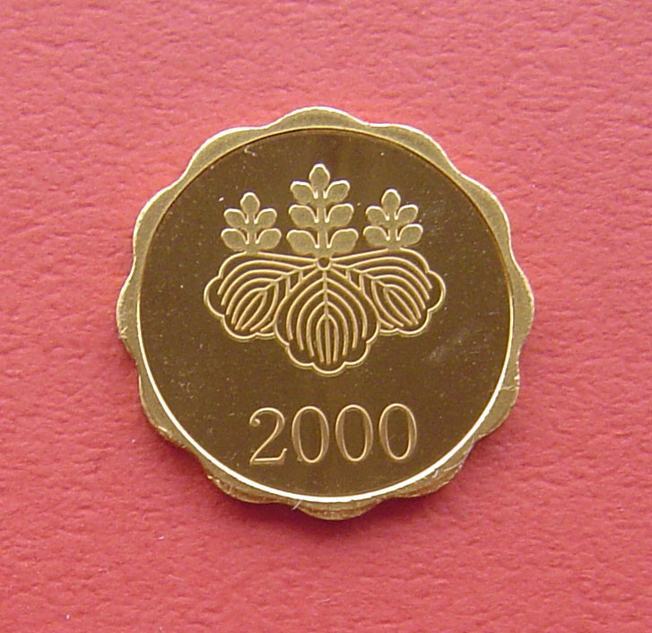 日本造币局2000年千禧年仿古镀金梅花银章- S&S Numismatic世界钱币 