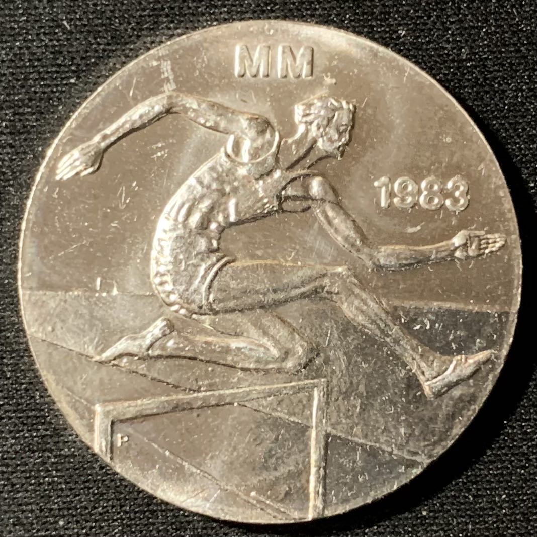 紫瑗钱币—微拍第134期  芬兰 1983年 世界田径锦标赛 50马克 22克 0.5银 UNC