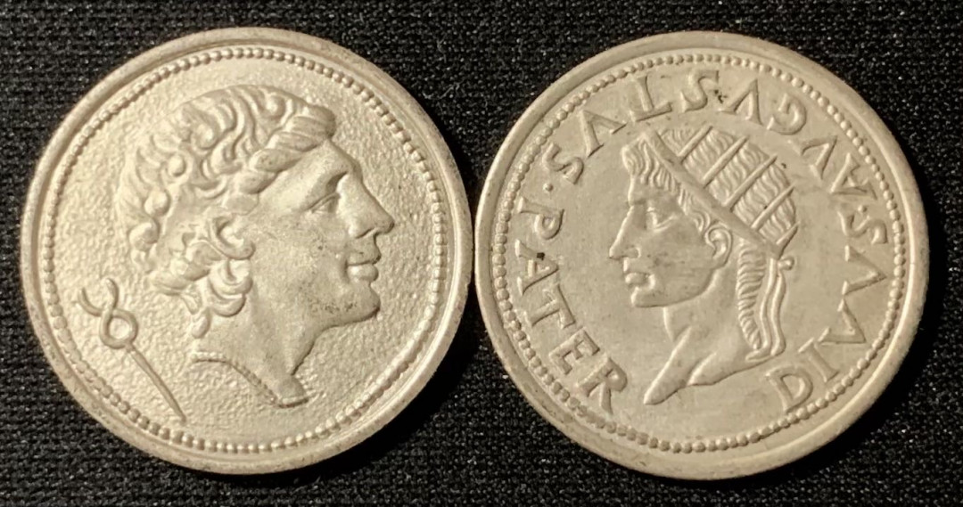 紫瑗钱币—微拍第134期  外国 代用币 2枚一组