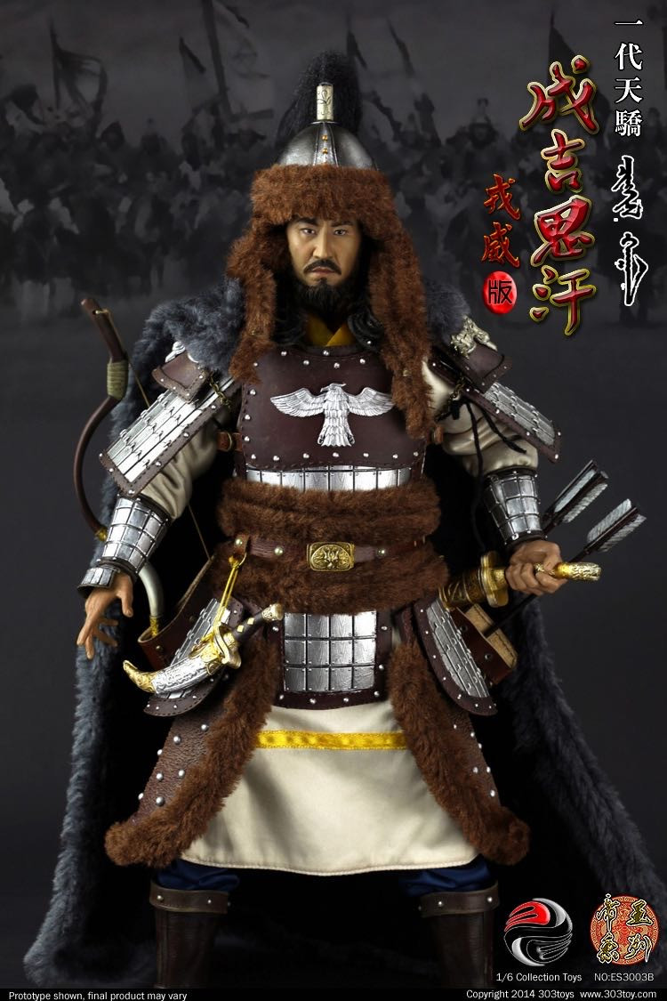 零元拍：303TOYS 1/6 一代天骄 成吉思汗（戎威版）+蒙古铁蹄马豪华套装，全新未拆。