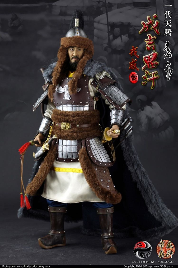 零元拍：303TOYS 1/6 一代天骄 成吉思汗（戎威版）+蒙古铁蹄马豪华套装，全新未拆。