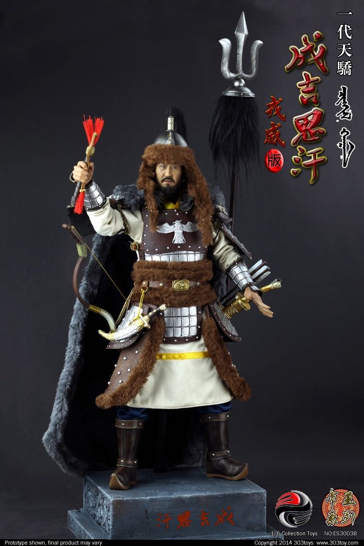 零元拍：303TOYS 1/6 一代天骄 成吉思汗（戎威版）+蒙古铁蹄马豪华套装，全新未拆。
