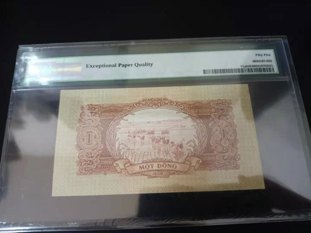 《张总收藏》21期—荷兰水晶 1958年初版越南1盾PMG55E老票原票