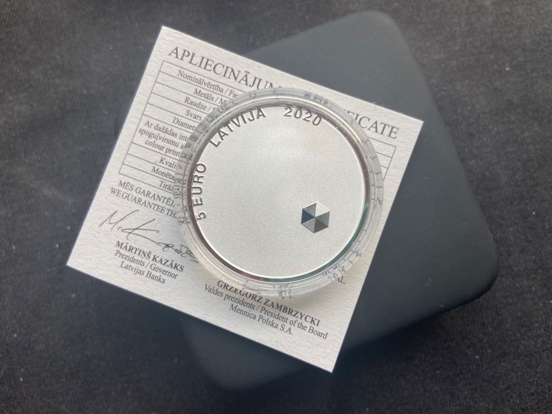 【币观天下】第142期钱币拍卖 【拉脱维亚】2020年个人自由钱币
